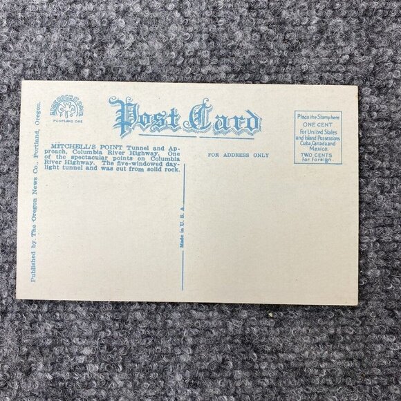 Vintage Oregon Postcard Lot Of 6 Mt Hood Sunken Rose Garden Columbia River Falls - Picture 15 of 16